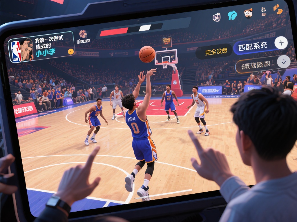 以篮球模式为例，玩家需要组建一支虚拟队伍，并通过匹